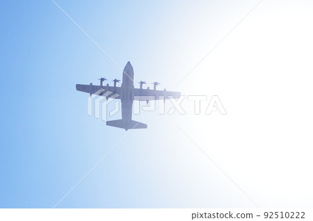 KC130J flying in the blue sky KC130J flying in the blue sky 92510222
