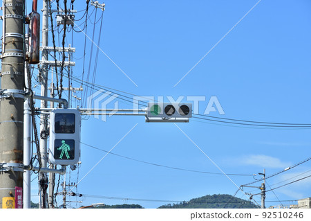 行人交通燈和車輛交通燈 行人交通燈和車輛交通燈 92510246