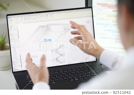 3D CAD 3D 3DCG building equipment design 3D CAD 3D 3DCG building equipment design 92511042