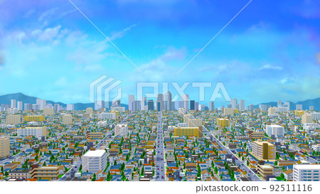 住宅區CG住宅城市景觀景觀城市道路背景 92511116