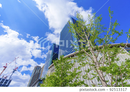 Grand Front Osaka Summer blue sky 92513317
