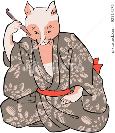 Ukiyo-e Cat anthropomorphic part 13 92514176