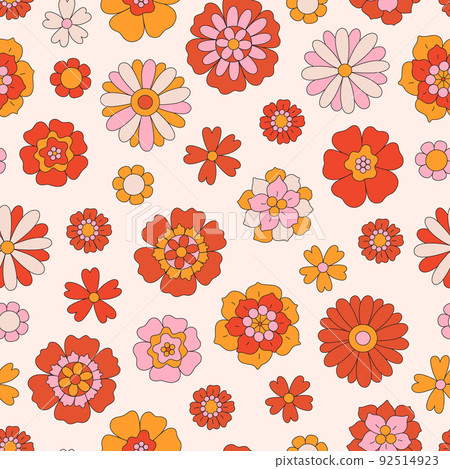 Retro seamless pattern 92514923
