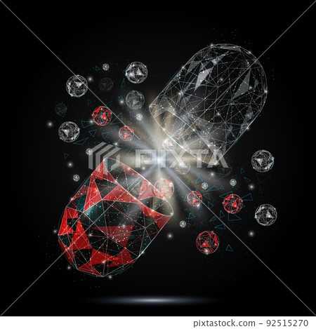 Health care vector polygonal art style illustration Health care vector polygonal art style illustration 92515270