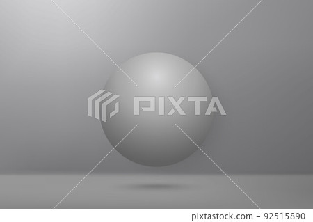 3d realistic sphere on white background. - Stock Illustration [92515890 ...