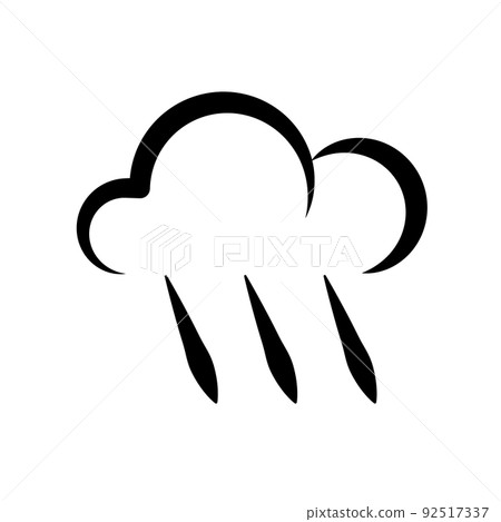 Illustration Vector Graphic of Rain Icon Illustration Vector Graphic of Rain Icon 92517337
