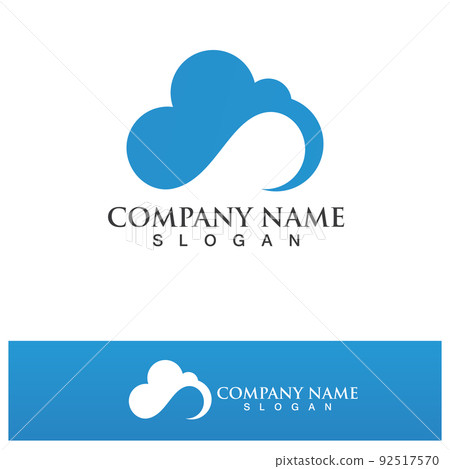 Cloud Logo And Symbol Icon template vector icon... - Stock Illustration ...