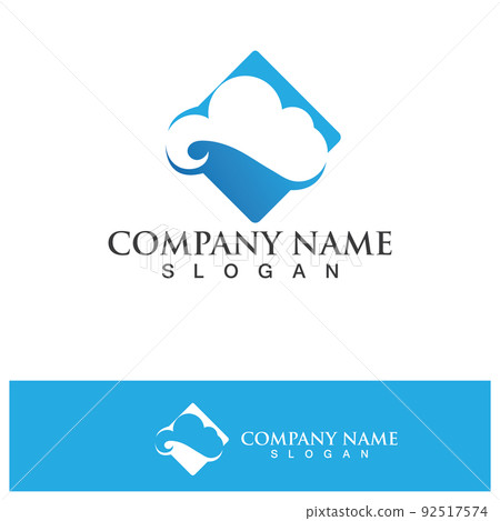 Cloud Logo And Symbol Icon template vector icon... - Stock Illustration ...