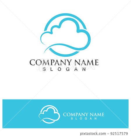 Cloud Logo And Symbol Icon template vector icon... - Stock Illustration ...