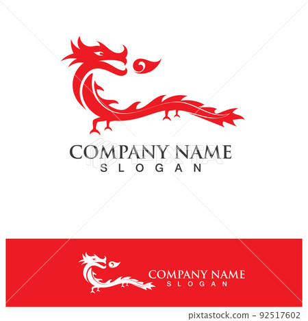 Dragon vector icon illustration Dragon vector icon illustration 92517602