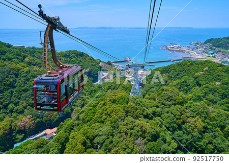 From Nokogiriyama Ropeway in Kanaya, Futtsu City, Chiba Prefecture toward Tokyo Bay From Nokogiriyama Ropeway in Kanaya, Futtsu City, Chiba Prefecture toward Tokyo Bay 92517750