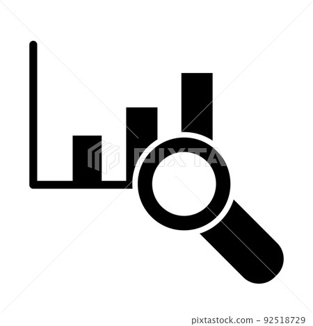 Illustration Vector Graphic of Magnifying Icon Illustration Vector Graphic of Magnifying Icon 92518729