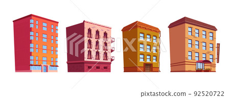 Building cartoon vector isolated illustrations 92520722
