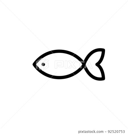 Illustration Vector graphic of Fish icon 92520753