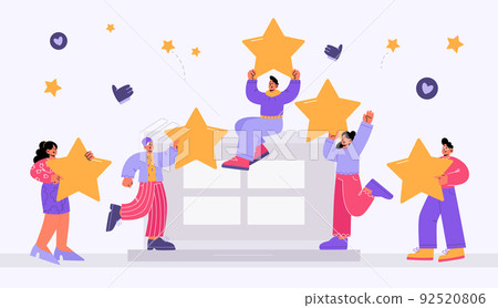 Customer feedback, online review concept 92520806