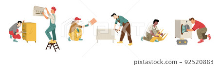Repairmen, maintenance service workers Repairmen, maintenance service workers 92520883
