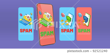 Spam protection banners for mobile phone Spam protection banners for mobile phone 92521240