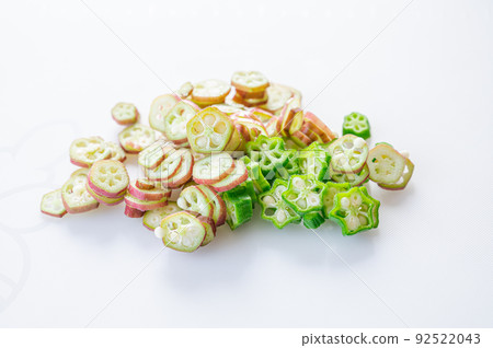夏季蔬菜秋葵片 夏季蔬菜秋葵片 92522043