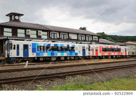 Local line station Yashima station Terminal station Yuri Kogen Railway Akita Prefecture Yurihonjo City Local line station Yashima station Terminal station Yuri Kogen Railway Akita Prefecture Yurihonjo City 92522904