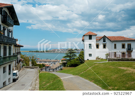 Hondarribia, Bidassoa river and Hendaye, France 92522967