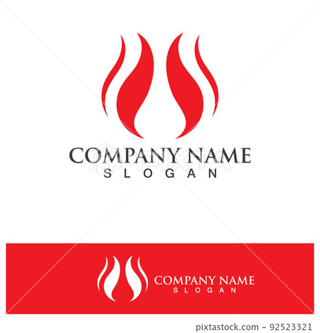 Fire Logo Template  Flame Symbol  Icon Vector 92523321