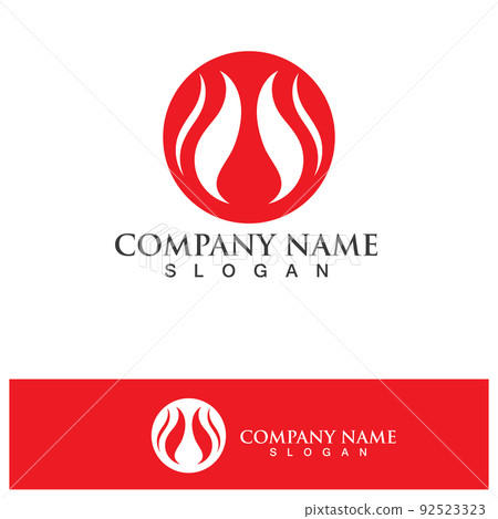 Fire Logo Template  Flame Symbol  Icon Vector 92523323