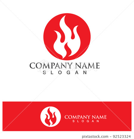 Fire Logo Template Flame Symbol Icon Vector Fire Logo Template Flame Symbol Icon Vector 92523324