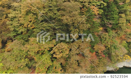 秋天山的鳥瞰圖 秋天山的鳥瞰圖 92523594