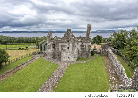 The beautiful Tully Castle by Enniskillen, County Fermanagh in Northern Ireland 92523918