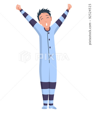 Character pajama. Men dressed in onesie. People wearing jumpsuit or kigurumi. Pajama party, person in costume Character pajama. Men dressed in onesie. People wearing jumpsuit or kigurumi. Pajama party, person in costume 92524515