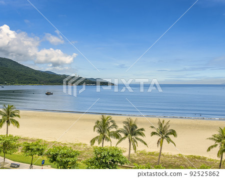 Landscape of My Khe Beach and Son Tra Mountain, Da Nang, Vietnam Landscape of My Khe Beach and Son Tra Mountain, Da Nang, Vietnam 92525862