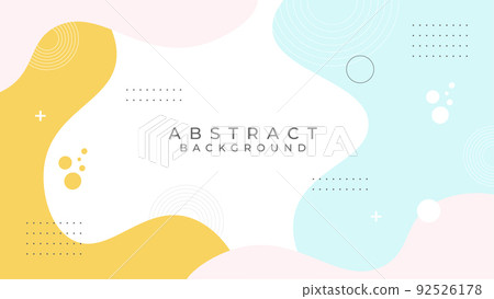 Memphis geometric background with abstract shapes 92526178