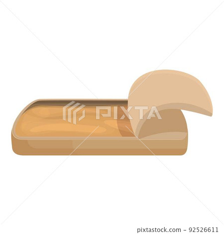 Baked food icon cartoon vector. Portugal belem. Cuisine meal 92526611