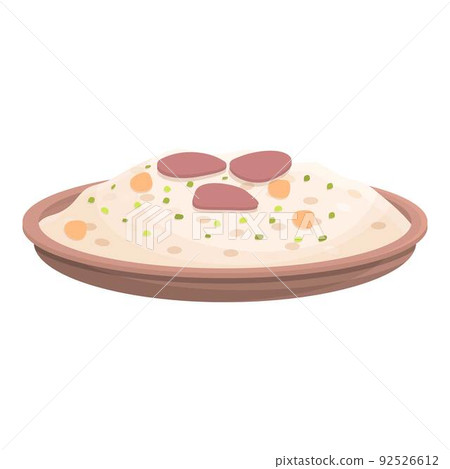 Rice food icon cartoon vector. Portugal food. Lisbon dish 92526612