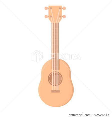 Ukulele icon cartoon vector. Hawaii guitar. Acoustic cute Ukulele icon cartoon vector. Hawaii guitar. Acoustic cute 92526613