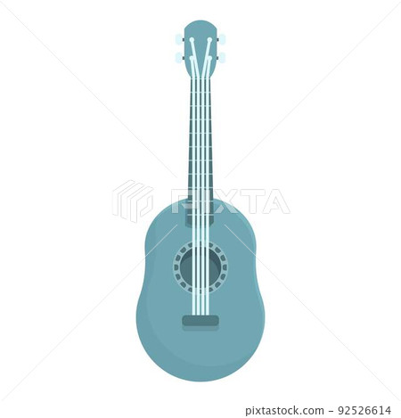 Blue ukulele icon cartoon vector. Acoustic art. Sticker style 92526614