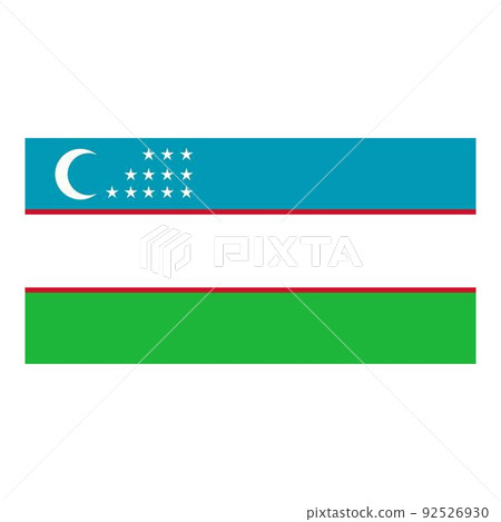 Uzbekistan icon cartoon vector. Flag map. National cover Uzbekistan icon cartoon vector. Flag map. National cover 92526930