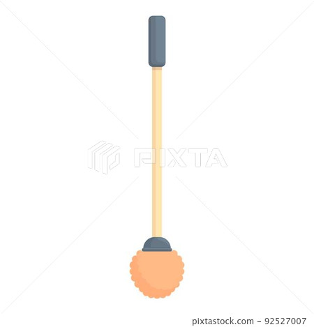 Water toilet brush icon cartoon vector. Clean bathroom. Plastic wc Water toilet brush icon cartoon vector. Clean bathroom. Plastic wc 92527007