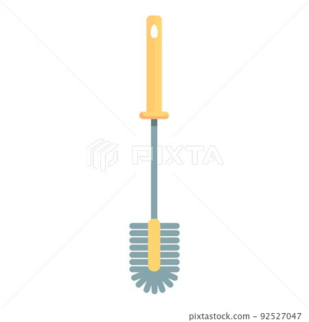 Cleaning toilet brush icon cartoon vector. Bowl clean. Cleaner broom 92527047