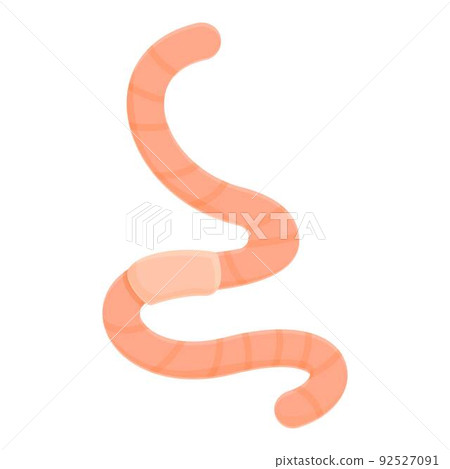 Manure worm icon cartoon vector. Soil compost. Plant heap 92527091