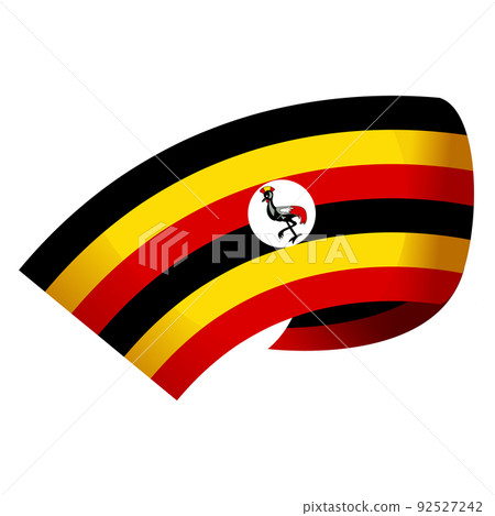 Flag uganda icon cartoon vector. National day. Freedom africa Flag uganda icon cartoon vector. National day. Freedom africa 92527242