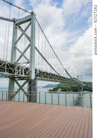 Dannoura PA-View of Kanmon Bridge from the rooftop observatory 92527262