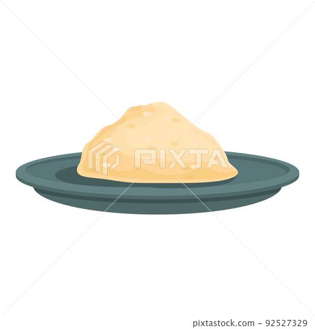 Baked rice icon cartoon vector. Brazilian food. Bean sauce Baked rice icon cartoon vector. Brazilian food. Bean sauce 92527329