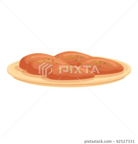 Meat culinary icon cartoon vector. Baked dish. Bean sauce Meat culinary icon cartoon vector. Baked dish. Bean sauce 92527331