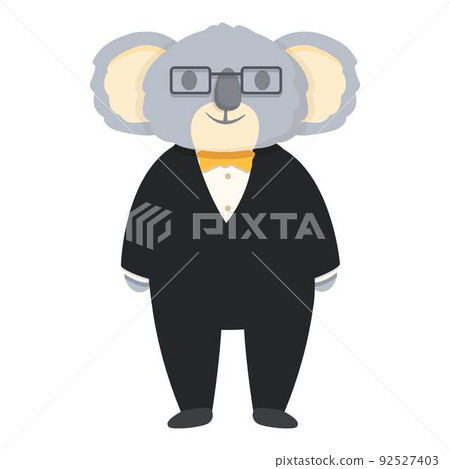 Koala teacher icon cartoon vector. Australia baby. Funny love Koala teacher icon cartoon vector. Australia baby. Funny love 92527403