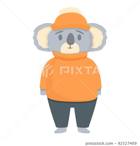 Winter cloth koala icon cartoon vector. Australia baby. Funny mom Winter cloth koala icon cartoon vector. Australia baby. Funny mom 92527409
