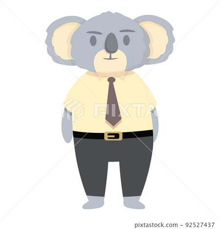 Elegant koala icon cartoon vector. Funny animal. Leaf food 92527437