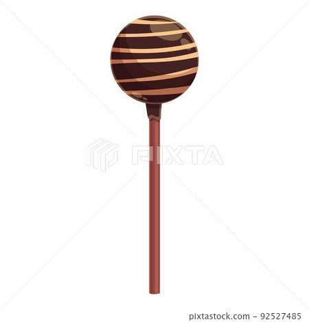 Chocolate candy icon cartoon vector. Cake pop. Sugar stick 92527485