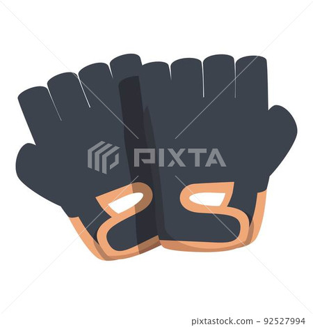 Hand gloves icon cartoon vector. Keeper protection. Safety pair Hand gloves icon cartoon vector. Keeper protection. Safety pair 92527994