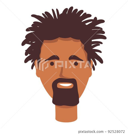 Young rasta icon cartoon vector. African man. Fashion funny Young rasta icon cartoon vector. African man. Fashion funny 92528072